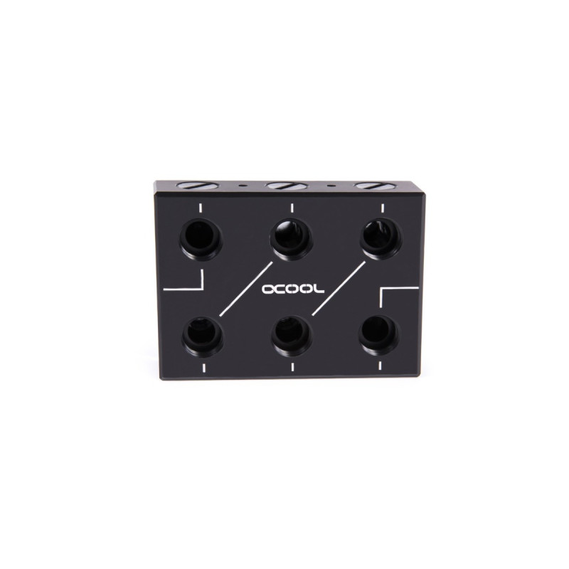 Alphacool ES Distro Plate C3, Verteiler(schwarz)