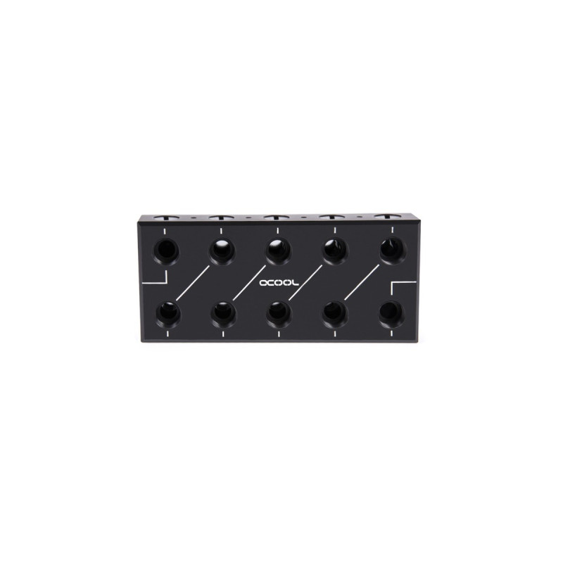 Alphacool ES Distro Plate C5, Verteiler(schwarz)