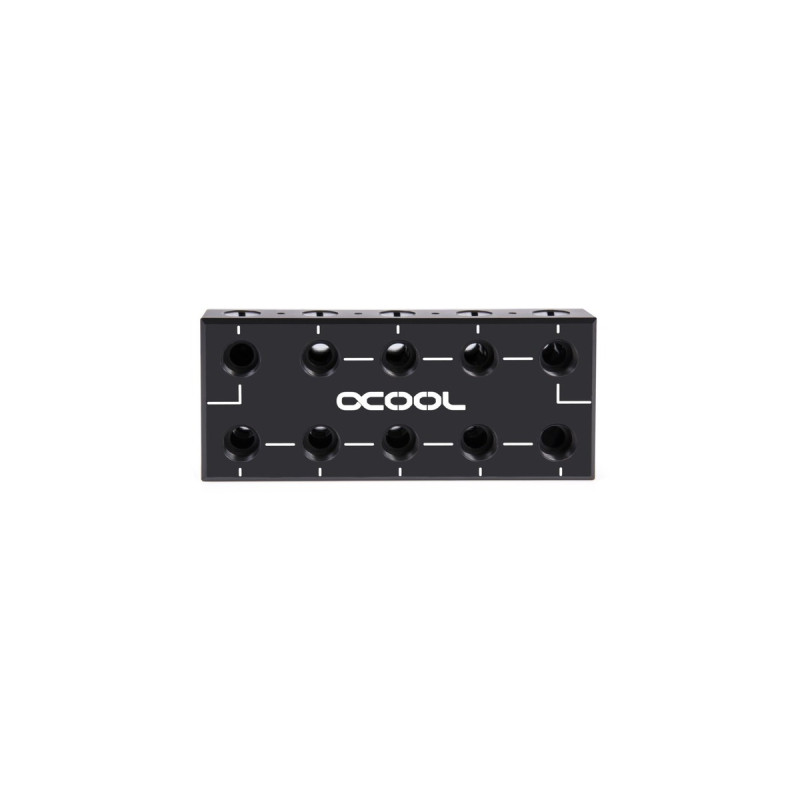 Alphacool ES Distro Plate Parallel C5, Verteiler(schwarz)