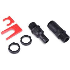 Alphacool ES Schnellverschlusskupplungsset IG/IG - Schottverschraubung PushIn Industry, Verbindung(schwarz (matt))