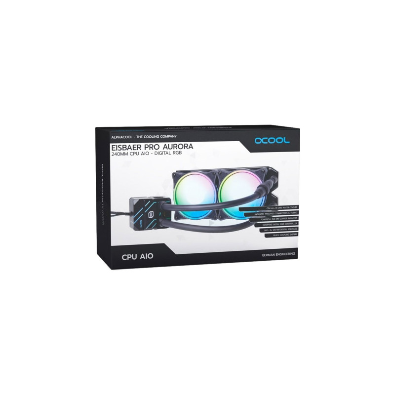 Alphacool Eisbär Pro Aurora 240 CPU 240mm, Wasserkühlung(schwarz)