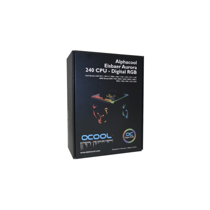 Alphacool Eisbaer Aurora 240 CPU - Digital RGB 240mm, Wasserkühlung(schwarz)