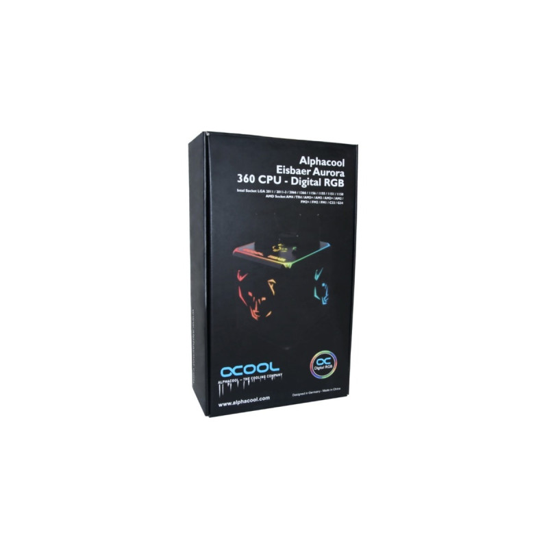Alphacool Eisbaer Aurora 360 CPU - Digital RGB 360mm, Wasserkühlung(schwarz)
