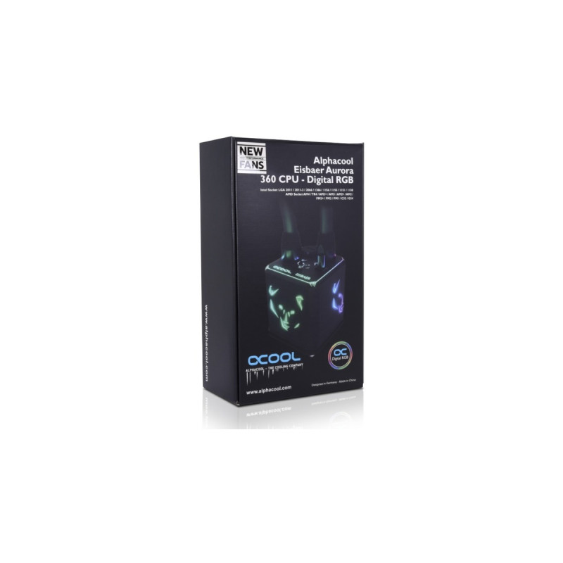 Alphacool Eisbaer Aurora HPE Edition 360 CPU AIO 360mm, Wasserkühlung(schwarz)