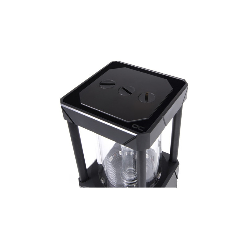 Alphacool Eisbecher Aurora D5 Acetal/Glas - 150mm, Ausgleichsbehälter(transparent)