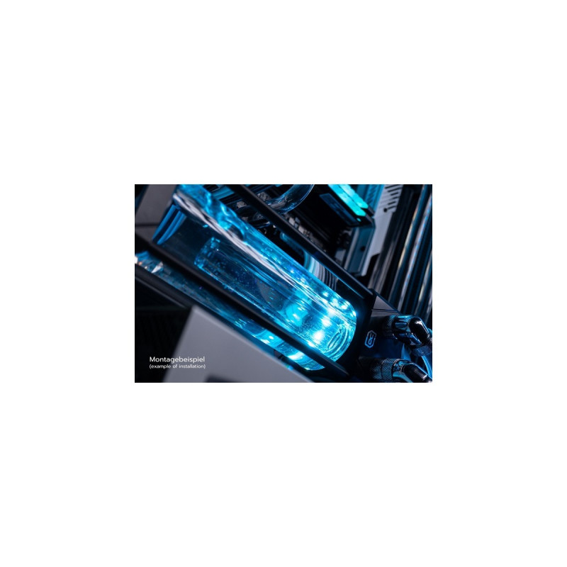 Alphacool Eisbecher Aurora D5 Acetal/Glas - 150mm, Ausgleichsbehälter(transparent)