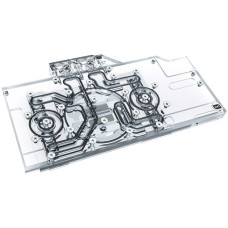 Alphacool Eisblock Aurora Acryl GPX-A Radeon RX 6800XT Nitro+ mit Backplate, Wasserkühlung(transparent/silber)