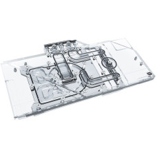 Alphacool Eisblock Aurora Acryl GPX-A Radeon RX 6800/6800XT Gaming Trio X mit Backplate, Wasserkühlung(transparent/silber)