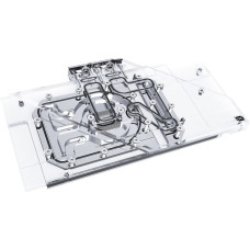 Alphacool Eisblock Aurora Acryl GPX-A Radeon RX 6800/6800XT Strix/TUF mit Backplate, Wasserkühlung(silber)