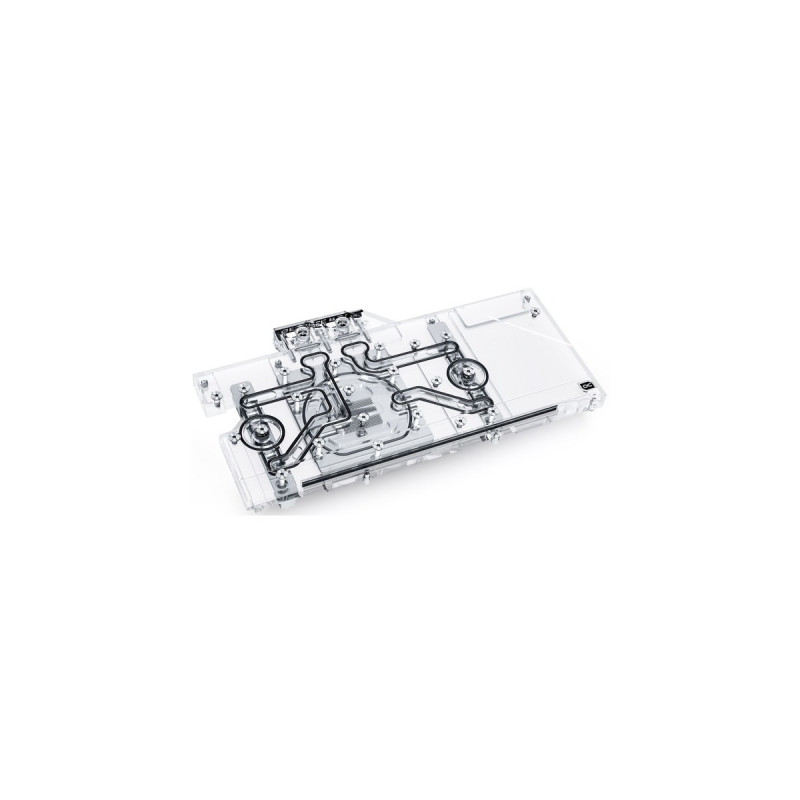 Alphacool Eisblock Aurora Acryl GPX-N RTX 3090/3080 TI HOF, Wasserkühlung(transparent/silber, inkl. Backplate)