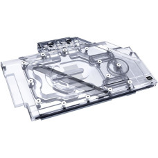 Alphacool Eisblock Aurora Acryl GPX-N RTX 3090/3080 TUF mit Backplate, Wasserkühlung(transparent/silber)