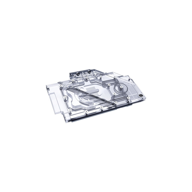Alphacool Eisblock Aurora Acryl GPX-N RTX 3090/3080 TUF mit Backplate, Wasserkühlung(transparent/silber)