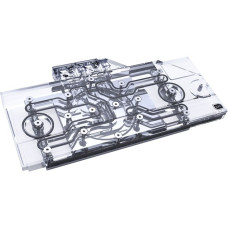 Alphacool Eisblock Aurora Acryl GPX-N RTX 3090/3080 Ventus mit Backplate, Wasserkühlung(transparent/silber)