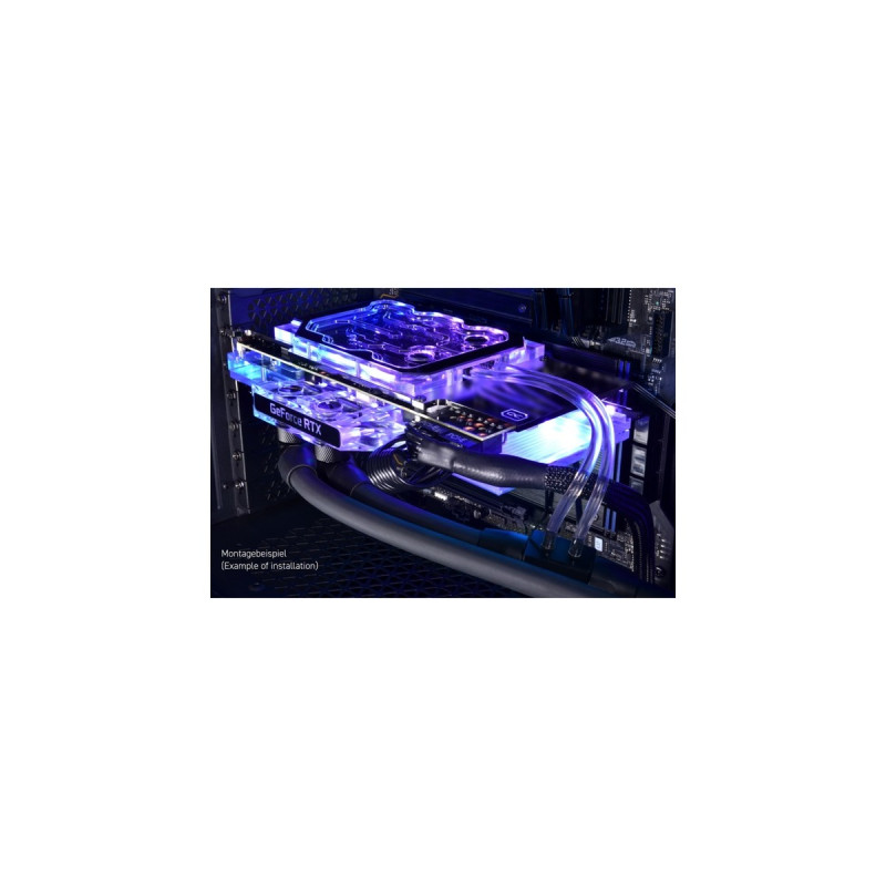 Alphacool Eisblock Aurora GPX-N Acryl Active Backplate 3090 TI Founders Edition(silber)