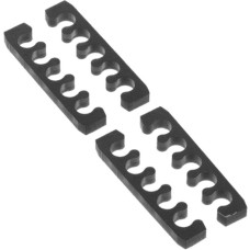 Alphacool Eiskamm X5 - 3mm, Kabelführung(schwarz, 4 Stück)