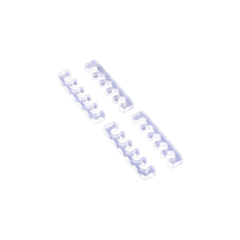 Alphacool Eiskamm X5 - 3mm, Kabelführung(transparent, 4 Stück)