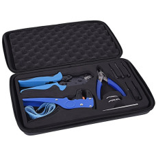 Alphacool Eistools Crimping Kit, Zangen-Set(blau, 12-teilig)