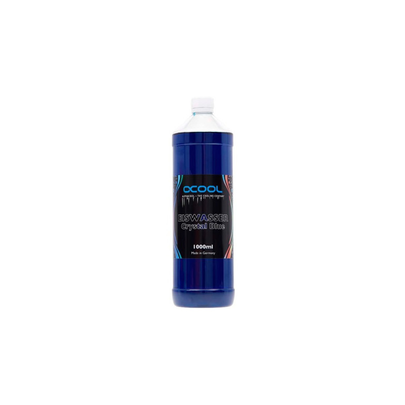 Alphacool Eiswasser Crystal Blue UV-aktiv Fertiggemisch 1000ml, Kühlmittel(blau)