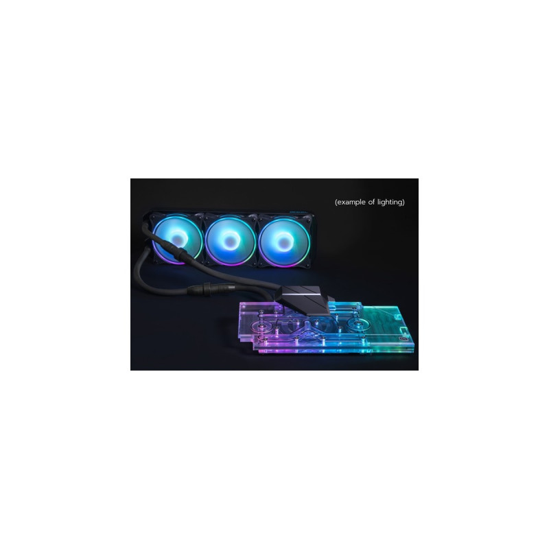 Alphacool Eiswolf 2 AIO - 360mm RTX 3080/3090 ROG Strix mit Backplate, Wasserkühlung(transparent/schwarz)