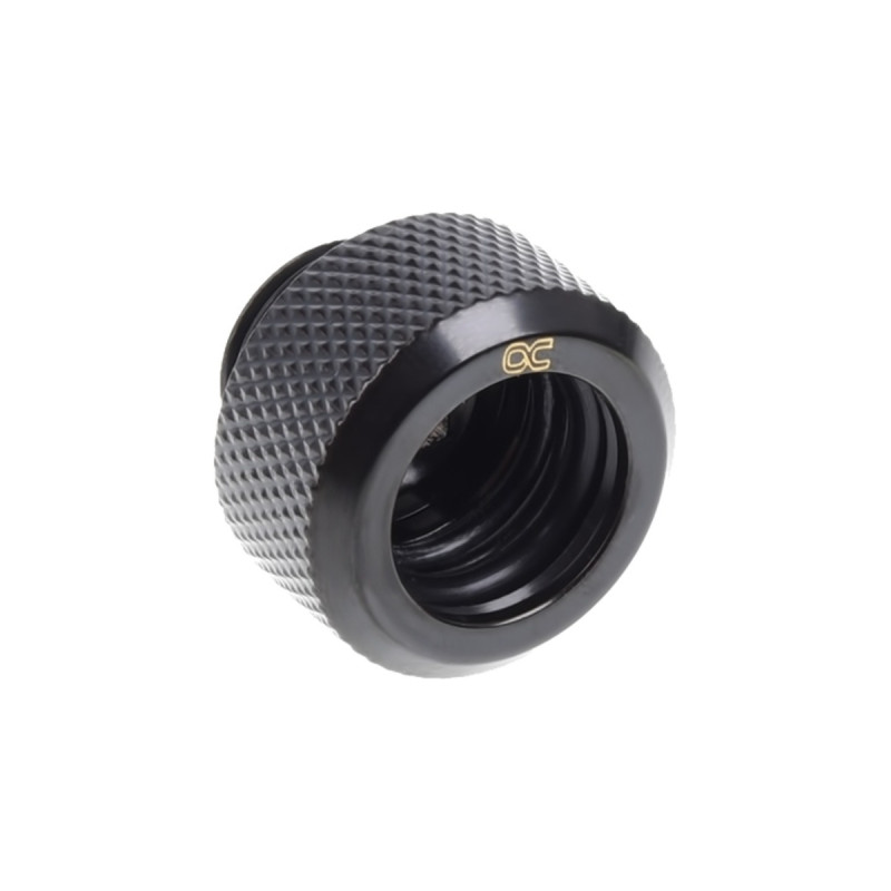 Alphacool Eiszapfen 13mm HardTube Anschraubtülle G1/4, Schrauben-Set(schwarz, für Acryl- Messingrohre, 6 Stück)