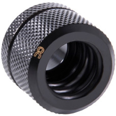 Alphacool Eiszapfen 14mm HardTube Anschraubtülle G1/4 - Deep Black, Verbindung(schwarz (matt), für Acrylrohre, harte Schläuche (PUR), PETG)