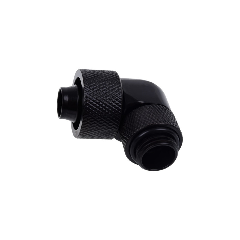 Alphacool Eiszapfen Anschraubtülle, Verbindung(schwarz, 90° gewinkelt, 360° drehbar)