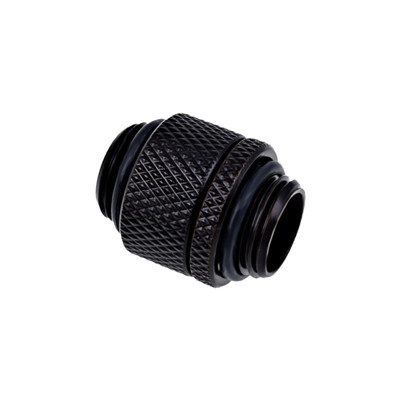 Alphacool Eiszapfen Doppelnippel, Anschlüsse(schwarz, 360° drehbar)