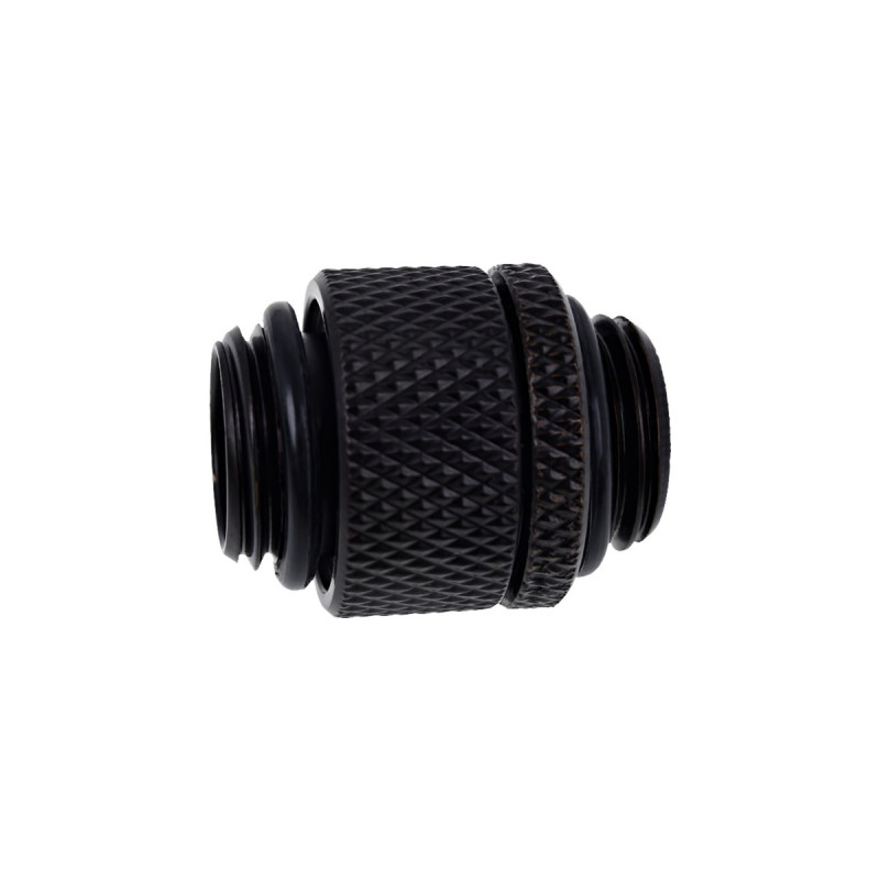 Alphacool Eiszapfen Doppelnippel, Anschlüsse(schwarz, 360° drehbar)