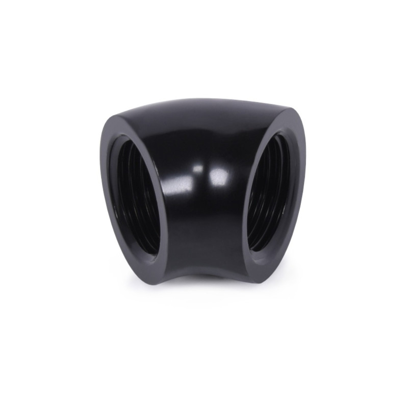 Alphacool Eiszapfen L-Verbinder 45° G1/4 IG auf G1/4 IG - schwarz, Verbindung(schwarz)