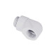 Alphacool Eiszapfen L-Verbinder drehbar G1/4 AG auf G1/4 IG - White, Verbindung(weiß, für weiche Schläuche (PVC, Silikon, Neoprene))