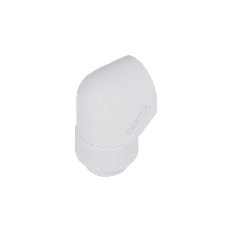Alphacool Eiszapfen L-Verbinder drehbar G1/4 AG auf G1/4 IG - White, Verbindung(weiß, für weiche Schläuche (PVC, Silikon, Neoprene))