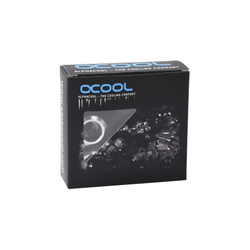 Alphacool Eiszapfen PRO 13mm HardTube Fitting G1/4 - Chrome Sixpack, Verbindung(chrom, 6 Stück)