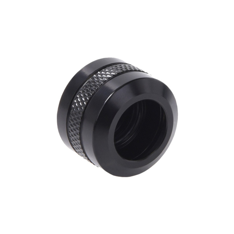 Alphacool Eiszapfen PRO 13mm HardTube Fitting G1/4 - Deep Black, Verbindung(schwarz (matt), für Acrylrohre, Messingrohre, Carbonrohre)