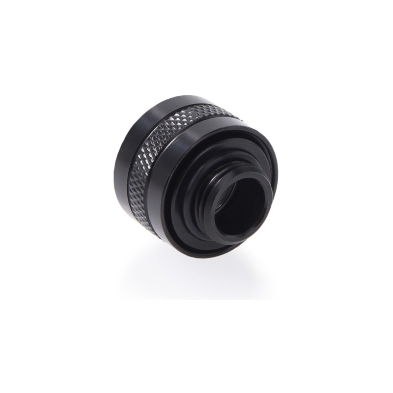 Alphacool Eiszapfen PRO 13mm HardTube Fitting G1/4 - Deep Black, Verbindung(schwarz (matt), für Acrylrohre, Messingrohre, Carbonrohre)