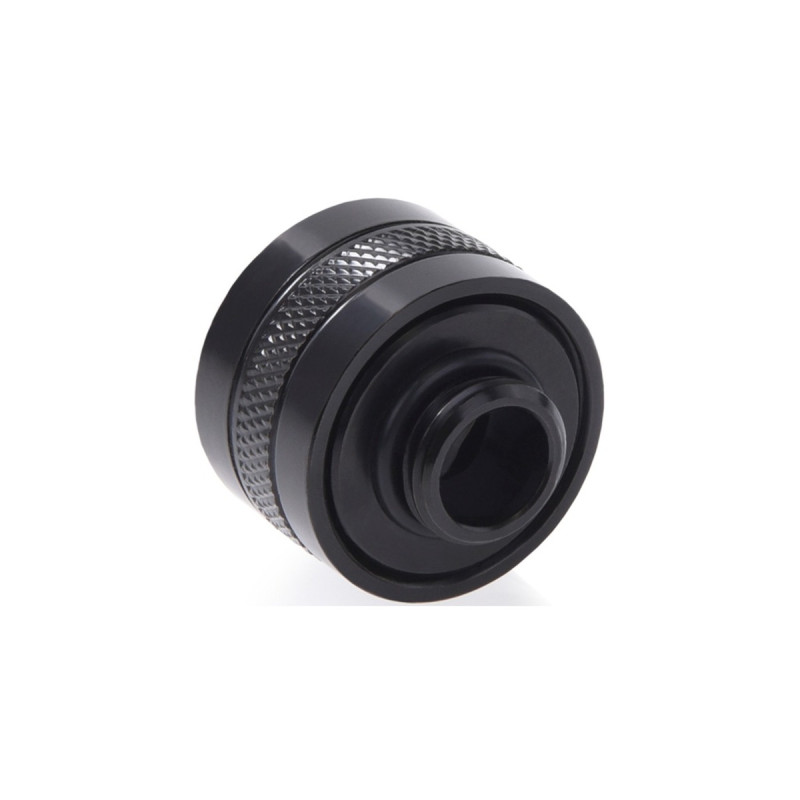 Alphacool Eiszapfen PRO 16mm HardTube Fitting G1/4 - Deep Black, Verbindung(schwarz)