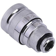 Alphacool Eiszapfen Schnellverschluss Kupplung G1/4 AG - Chrome, Verbindung(chrom, für weiche Schläuche (PVC, Silikon, Neoprene))