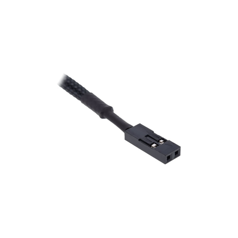 Alphacool Eiszapfen Temperatursensor G1/4 IG/IG(schwarz, mit AG Adapter - Deep Black)