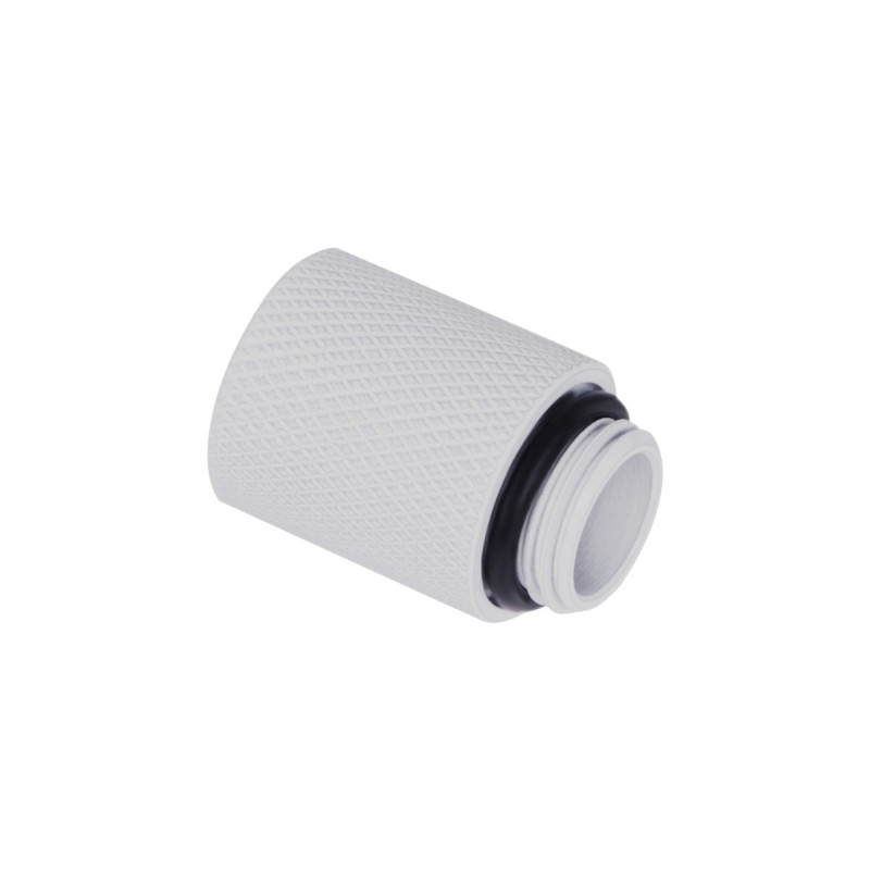 Alphacool Eiszapfen Verlängerung 20mm G1/4 AG auf G1/4 IG - White(weiß, für weiche Schläuche (PVC, Silikon, Neoprene))