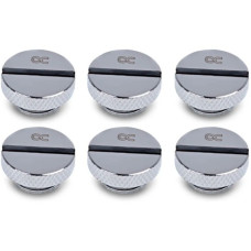 Alphacool Eiszapfen Verschlussschraube, Verbindung(chrom, 6 Stück)