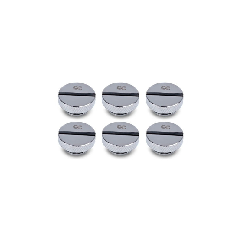 Alphacool Eiszapfen Verschlussschraube, Verbindung(chrom, 6 Stück)
