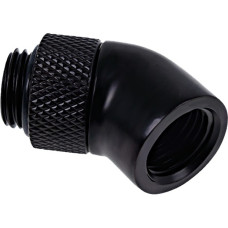 Alphacool Eiszapfen Winkeladapter, Anschlüsse(schwarz, 360° drehbar, 45° gewinkelt)