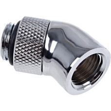 Alphacool Eiszapfen Winkeladapter, Anschlüsse(chrom, 360° drehbar, 45° gewinkelt)