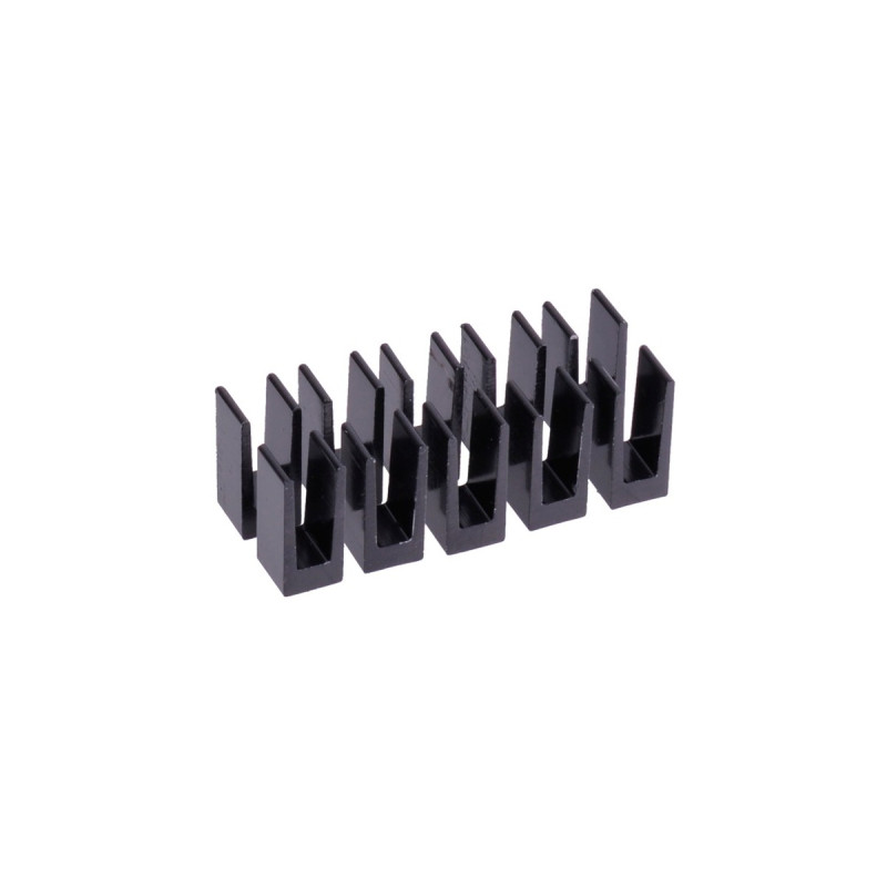 Alphacool GPU RAM Aluminium Heatsinks 7x7mm - black, Kühlkörper(schwarz, 10 Stück)