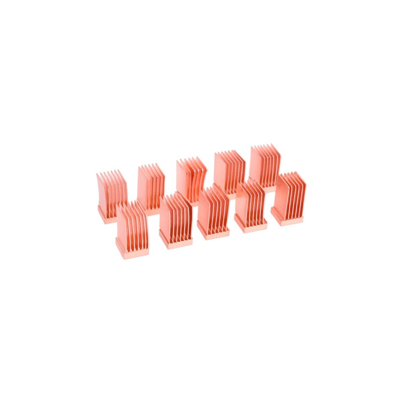 Alphacool GPU RAM Copper Heatsinks 6,5x6,5mm, Kühlkörper(kupfer, 10 Stück)