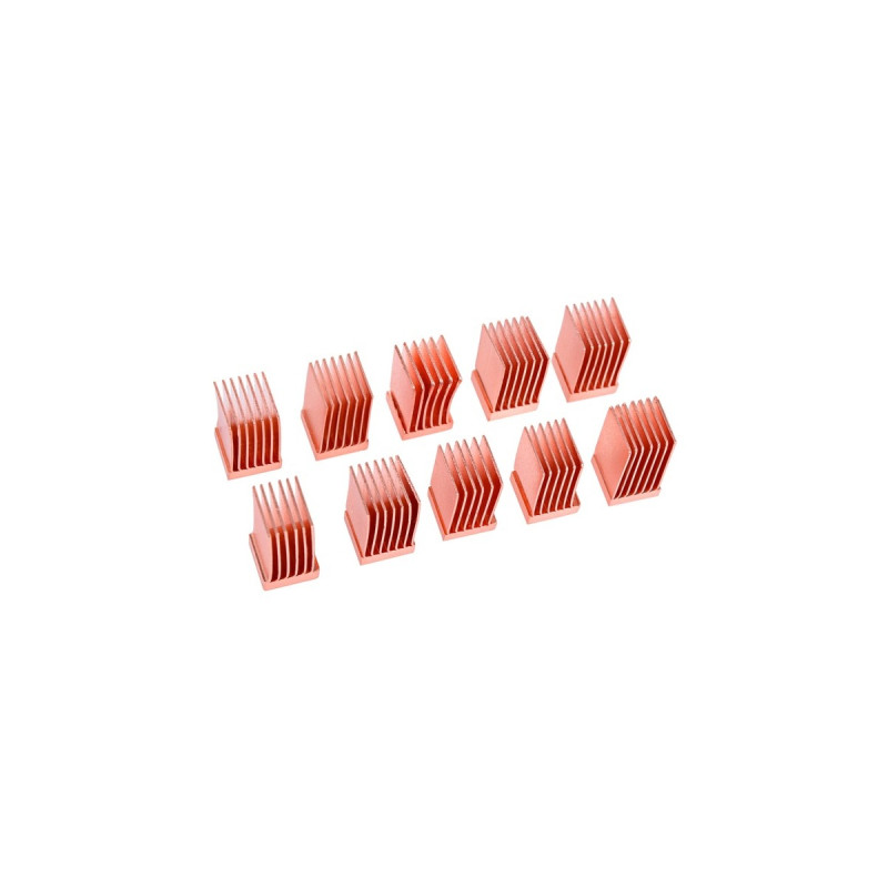Alphacool GPU RAM Copper Heatsinks 6,5x6,5mm, Kühlkörper(kupfer, 10 Stück)