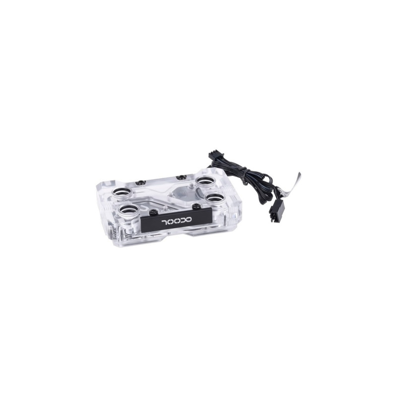 Alphacool GPX SLI Connector Dual - Acryl - Addressable RGB - 3 PCI-E Space, Verbindung(transparent)