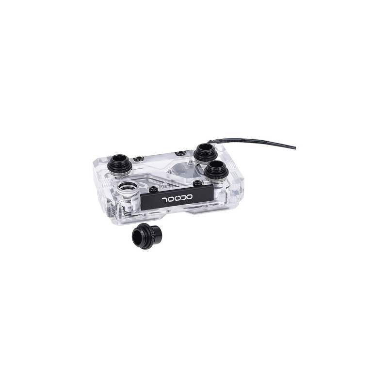 Alphacool GPX SLI Connector Dual - Acryl - Addressable RGB - 3 PCI-E Space, Verbindung(transparent)