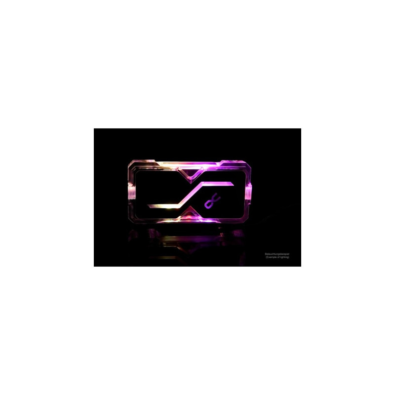 Alphacool GPX SLI Connector Dual - Acryl - Addressable RGB - 3 PCI-E Space, Verbindung(transparent)
