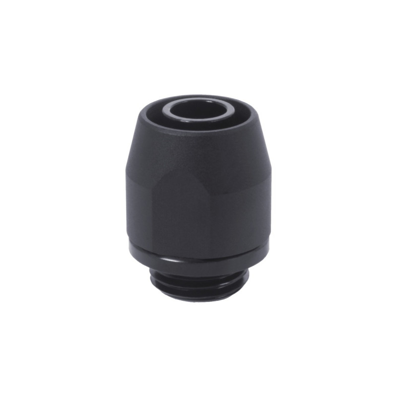 Alphacool HF Anschraubtülle TPV Metall - 12,7/7,6mm Gerade - Black, Verbindung(schwarz)