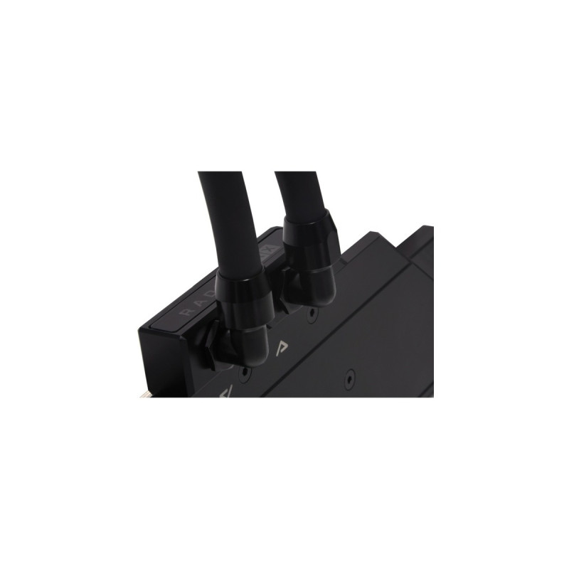 Alphacool HF Anschraubtülle TPV Metall - 90°, Verbindung(schwarz, gewinkelt)